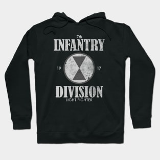 7th Infantry Division (distressed) Hoodie